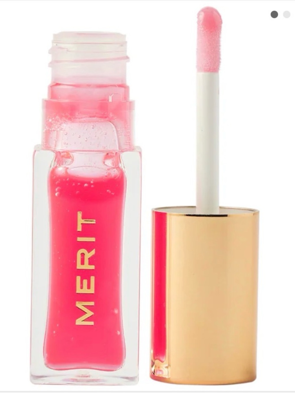NIB★MERIT Shade Slick Hydrating Tinted Lip Oil in Les Deux